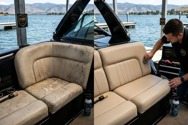 Marine vinyl seat restoration
