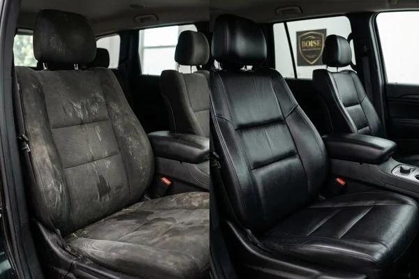 Interior detailing before and after