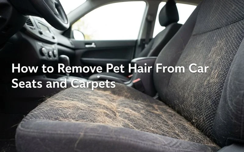 How to Remove Pet Hair From Car Seats and Carpets