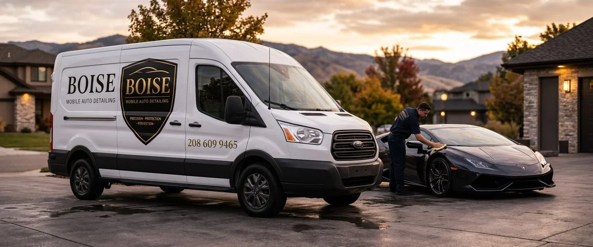 Boise Mobile Auto Detailing mobile unit at client location